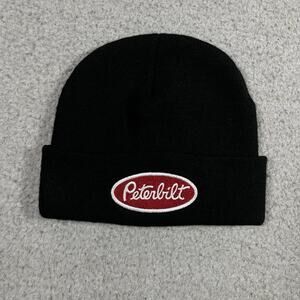 Peterbilt Beanie Hat Cap Knit Embroidered Acrylic Semi Truck Logo